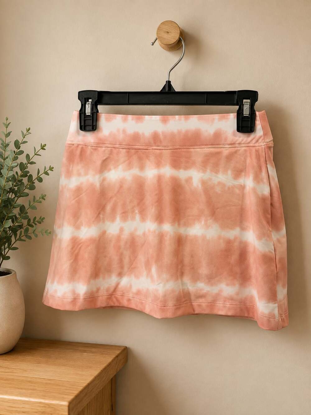New NWT Prince Girls' Tennis Print Knit Skort - Pink Wave Sz M 8 10